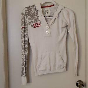 Fox hooded long sleeve shrit